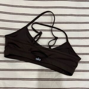 ALO SPORTS BRA SMALL CHOCOLATE BROWN